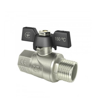 Кран шаровой Рафтек (Raftec) Black, PN40, ВЗ, 1/2"