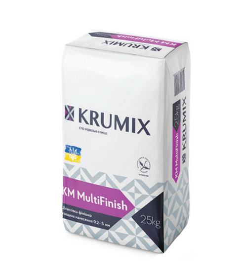 Шпаклевка гипсовая финишная Крумикс (Krumix) КМ MultiFinish, 25кг