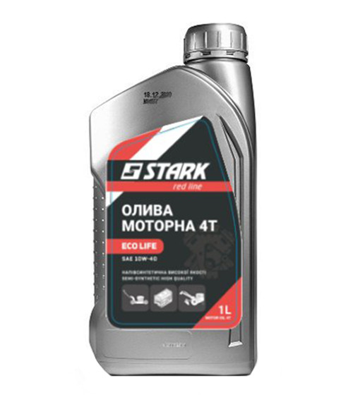 Масло моторное полусинтетическое Старк (Stark) 4-TAKT, 10W40, 1л