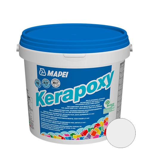 Шов кольоровий епоксидний еластичний водостійкий Мапеі (Mapei) Kerapoxy 111, сріблясто-сірий, 2кг