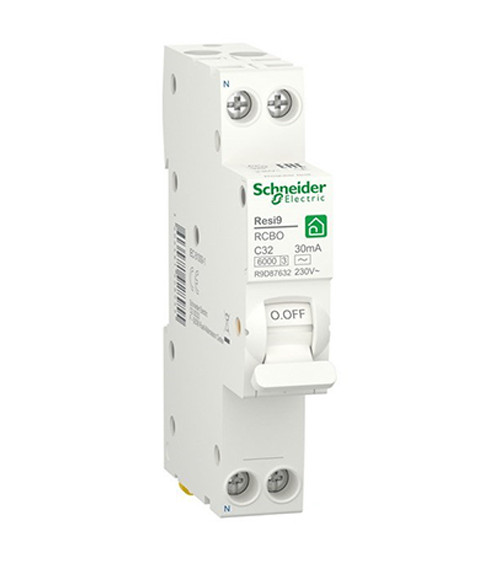 Дифференциальный автомат Шнайдер Электрик (Schneider Electric) RESI9, 1М 1Р+N, 32А, С, 30мА, 6кА