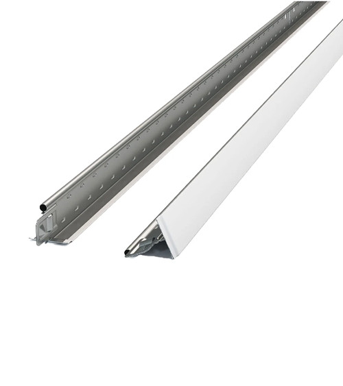 Профиль поперечный Крафт (Kraft) Nova T-24, белый RAL 9003, 24*25мм, 0,6м