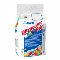 Шов кольоровий еластичний водостійкий Мапеі (Mapei) Ultracolor Plus 103, білий місяць, 2кг