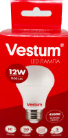 Лампа LED Вестум (Vestum) A60 груша, 12Вт, 220В, 4100К, E27
