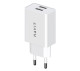 Сетевое зарядное устройство для VIDEX Havit HV-UC003B, белый, 2USB, 3А