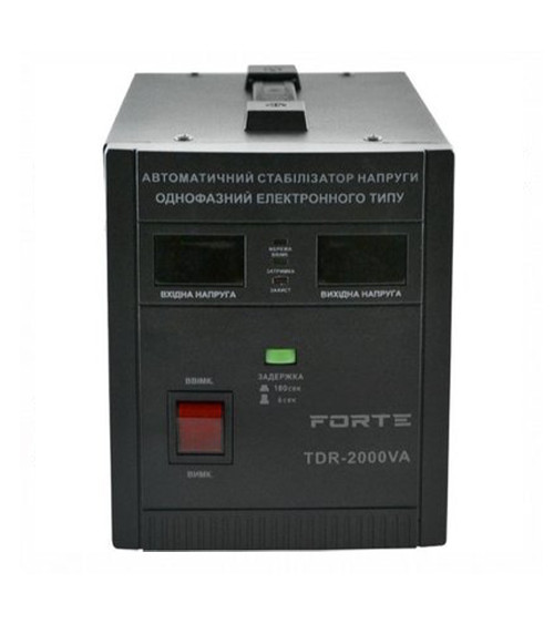 Стабілізатор напруги релейного типу Форте (Forte) TDR-2000VA, 2000BтА, 5.33кг