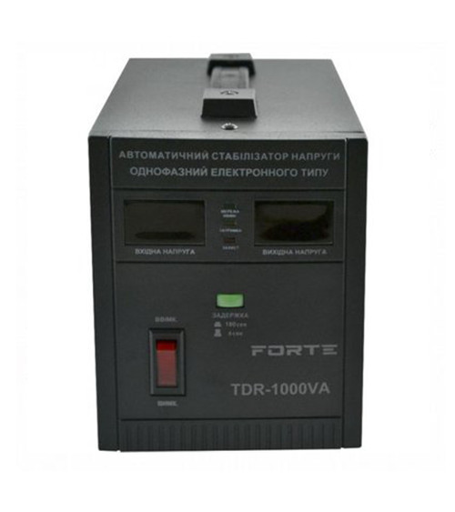 Стабілізатор напруги релейного типу Форте (Forte) TDR-1000VA, 1000BтА, 3.65кг