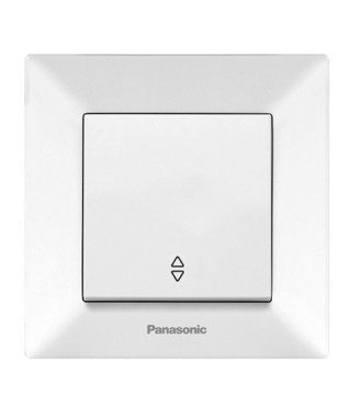 Вимикач прохідний Панасонік (Panasonic) Arkedia Slim, білий, 1 клавіша