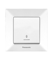 Выключатель проходной с подсветкой Панасоник (Panasonic) Arkedia Slim, белый, 1 клавиша