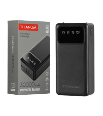 Павербанк Хавіт (Havit) Titanium, чорний, 30000мА-год
