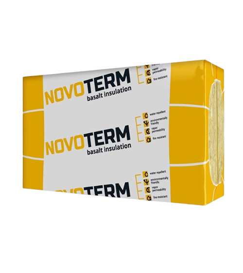 Базальтовий утеплювач  Ново Терм (Novo Term), 135кг/м3, 100мм, λ=0,04, 0.6*1м, 0,12м3/1.2 м2