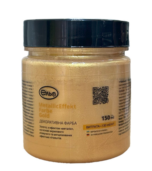 Декоративная краска Эльф MetallicEffect Farbe, золотой, 0.15л
