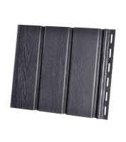 Панель Ренвей (RainWay), черный, 0.3*3м, 0.9м2, (софит)