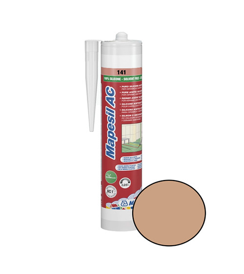 Герметик силіконовий для стиків та примикань Мапеі (Mapei) Mapesil AC 141, карамель, 310мл