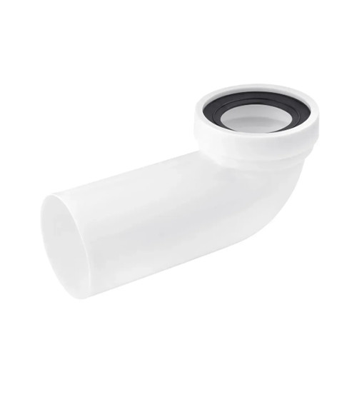 Фанова труба для унітазу Аніпласт (Aniplast), 110мм, кут 90° (сифон)