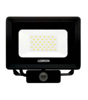 Прожектор LED  з датчиком руху Леброн (Lebron), 30Вт, 6500K, 2400Лм, 220В, ІР65