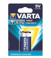Батарейка лужна Варта (Varta) Longlife Power High Energy 6LR61, BLI 1, (крона)