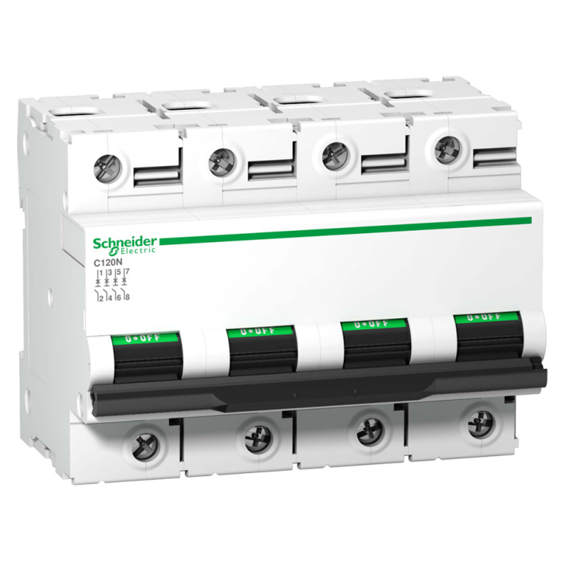 Автоматический выключатель Шнайдер Электрик (Schneider Electric) C120N, 4P, 100А, C, 10кА