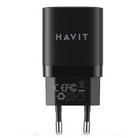 Зарядное устройство USB+USB-C HAVIT HV-UC30, черный, 30W