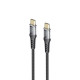 Кабель USB-C to USB-C Хевіт (Havit) HV-CB6240, чорний, 1м, PD60W, 3A
