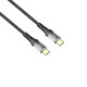 Кабель USB-C to USB-C Хевіт (Havit) HV-CB6240, чорний, 1м, PD60W, 3A