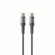 Кабель USB-C to USB-C Хевіт (Havit) HV-CB6240, чорний, 1м, PD60W, 3A