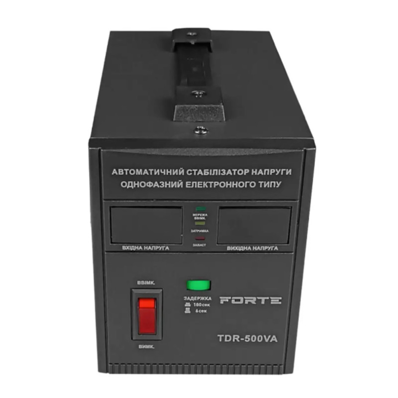Стабилизатор напряжения релейного типа Forte (Forte) TDR-500, 300Bт, 2.7кг