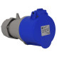 Розетка силовая переносная ТП Электрик (TP electric), 3P, 32A, IP 44 (3 штыря)
