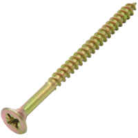 Шуруп універсальний Стронг (Strong) DIN7505, цинк жовтий, PZ2, 4*80мм, ПР, 250шт