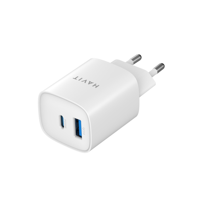 Зарядний пристрій Хавіт (Havit) UC30 PRO GaN, 30Вт, USB-A+USB-C, білий