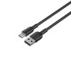 Кабель USB-USB-C Хавіт (Havit) CB307C, soft silicone, чорний, 3А, 1м
