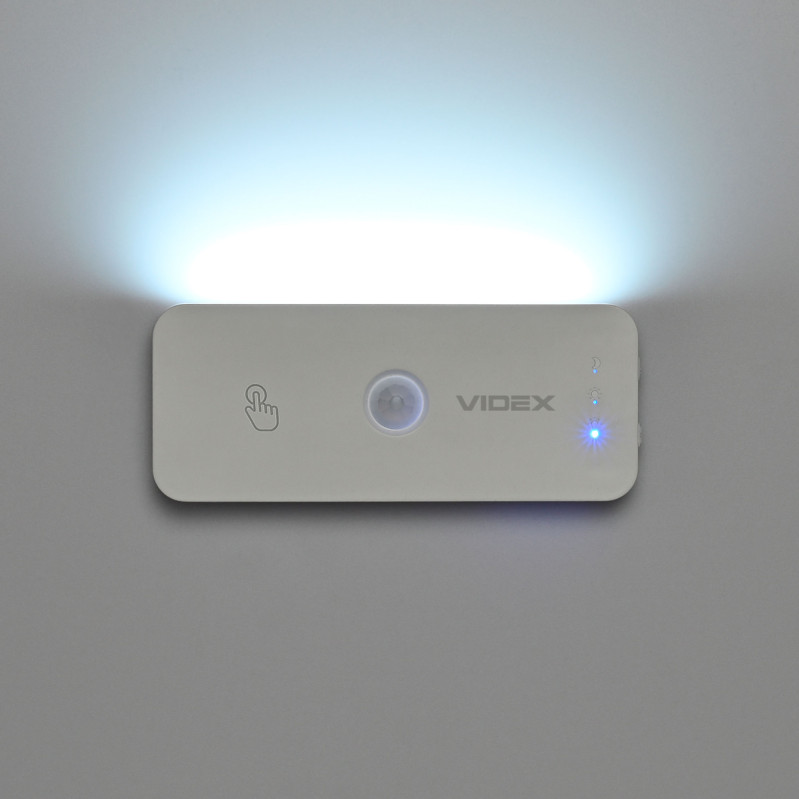 LED светильник аккумуляторный Видекс (Videx), VL-NL053W-S, с датчиком движения, белый