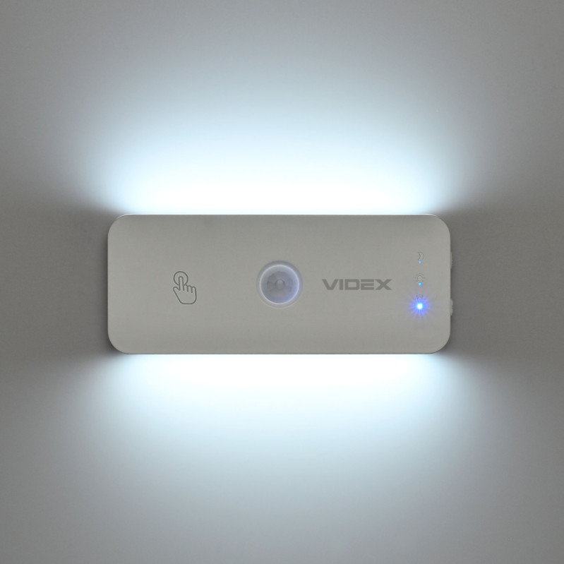 LED светильник аккумуляторный Видекс (Videx), VL-NL053W-S, с датчиком движения, белый