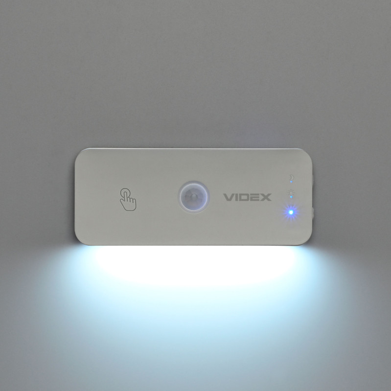 LED светильник аккумуляторный Видекс (Videx), VL-NL053W-S, с датчиком движения, белый