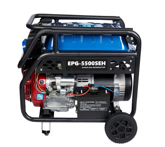Генератор бензиновий з електростартером Енерсол (Enersol) EPG-5500SEH, 5.0–5.5кВт, бак 26л